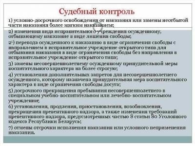 Обязанности осужденного после освобождения по УДО