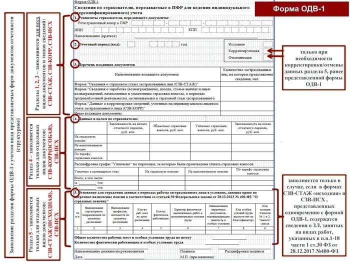 Отмена форм СЗВ-СТАЖ и ОДВ-1 с 2023 года