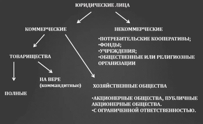 Признаки юридического лица в РФ